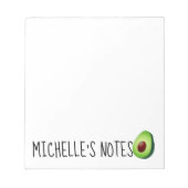 可愛パーソナライズされたいアボ書カドのノートパッド ノートパッド (正面)