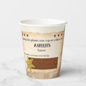 可愛パーソナライズされたいカウボーイエコ再利用可能フレンドリーな 紙コップ (裏面)