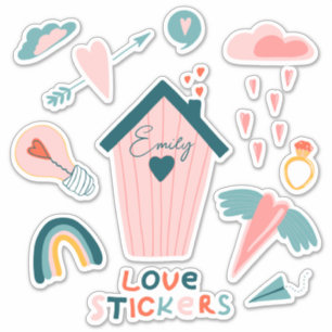 可愛パーソナライズされたいカスタムカットのビニール貼り シール