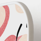 可愛パーソナライズされたいカラフルりんご柄 ピックルボールラケット (左詳細)