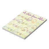 可愛パーソナライズされたいカラフルOwlsメモ帳 ノートパッド (回転)