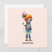 可愛パーソナライズされたいキッドゾンビハロウィーン(4) (正面/裏面)