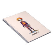 可愛パーソナライズされたいキッドゾンビハロウィーン(6) ノートブック (右側)