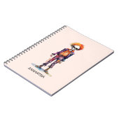 可愛パーソナライズされたいキッドゾンビハロウィーン(6) ノートブック (左側)