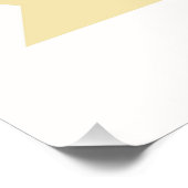 可愛パーソナライズされたいキリン子供部屋 ポスター (コーナー)