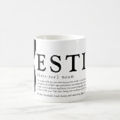 可愛パーソナライズされたいキープサキーフェスティ定義コフ コーヒーマグカップ (中央)
