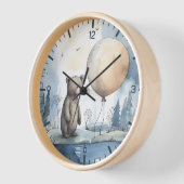 可愛パーソナライズされたいクマ時計 壁時計 (傾斜)