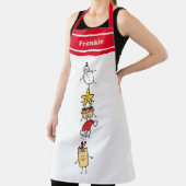 可愛パーソナライズされたいクリスマスキャラクター エプロン (インサイチュ)