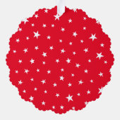 可愛パーソナライズされたいクリスマスキャラクター オーナメントカード (裏面)