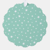 可愛パーソナライズされたいクリスマスキャラクター オーナメントカード (裏面)