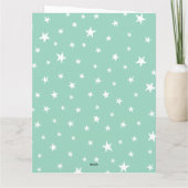 可愛パーソナライズされたいクリスマスキャラクター カード (裏面)