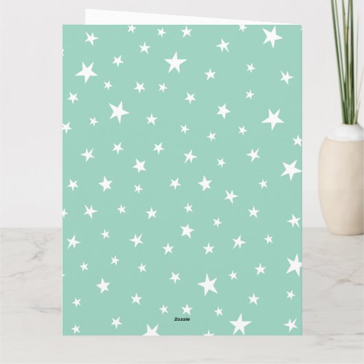 可愛パーソナライズされたいクリスマスキャラクター カード (裏面)