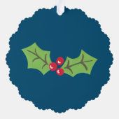 可愛パーソナライズされたいクリスマスジンジャーブレッドマン オーナメントカード (裏面)