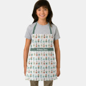 可愛パーソナライズされたいクリスマス動物 エプロン (インサイチュ)