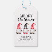 可愛パーソナライズされたいクリスマス格言 ギフトタグ (正面)