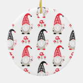 可愛パーソナライズされたいクリスマス格言 セラミックオーナメント (裏面)