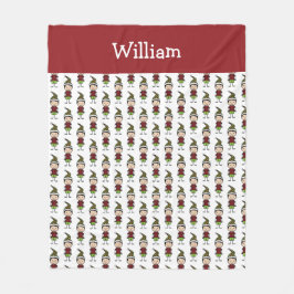 可愛パーソナライズされたいクリスマス フリースブランケット