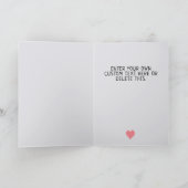 可愛パーソナライズされたいコアラtyバレンタインデー カード (内部)