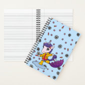 可愛パーソナライズされたいシンプルフローラユニコーン ノートブック (内側)