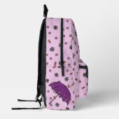 可愛パーソナライズされたいシンプルフローラユニコーン プリントバックパック (左)