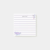 可愛パーソナライズされたいシンプル漫画の動物/恐竜 ポストイット (正面)