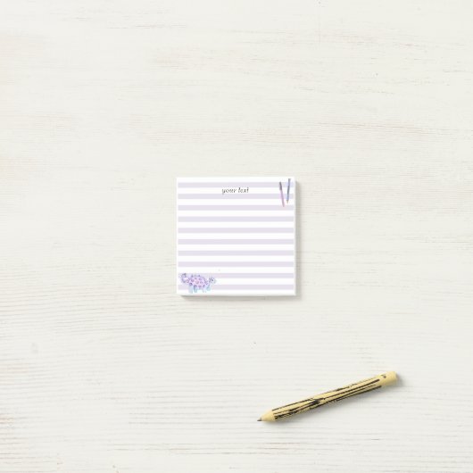 可愛パーソナライズされたいシンプル漫画の動物/恐竜 ポストイット (デスク上)