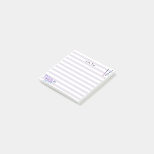 可愛パーソナライズされたいシンプル漫画の動物/恐竜 ポストイット (アングル)