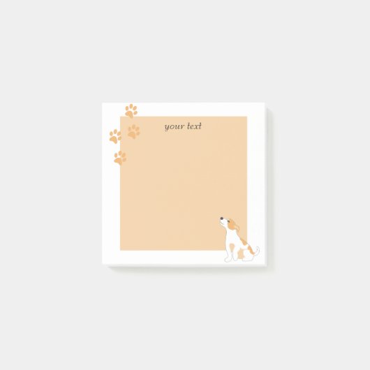 可愛パーソナライズされたいシンプル漫画アートの赤ちゃん動物 ポストイット (正面)