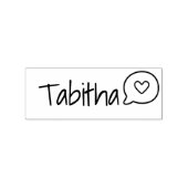 可愛パーソナライズされたいシンプル音声バブル名前をカスタムする ラバースタンプ (インプリント)