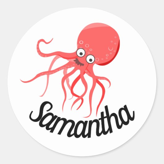 可愛パーソナライズされたいシール・シールクラシックラウンド ラウンドシール (正面)