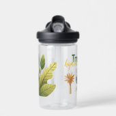 可愛パーソナライズされたいジャングル動物の子ども ウォーターボトル (正面)