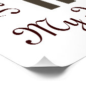 可愛パーソナライズされたいジンジャーブレッドマン ポスター (コーナー)