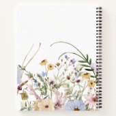 可愛パーソナライズされたいソフト春フローラジャーナル ノートブック (裏面)