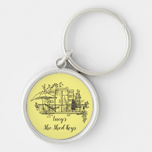 可愛パーソナライズされたいテンプレート キーホルダー (正面)