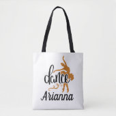 可愛パーソナライズされたいトートダンスバッグ トートバッグ (正面)