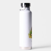 可愛パーソナライズされたいハリネズミ ウォーターボトル (右面)