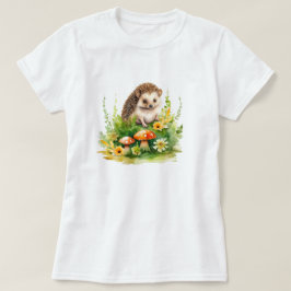 可愛パーソナライズされたいハリネズミ Tシャツ