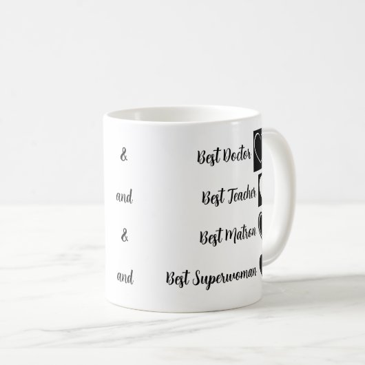 可愛パーソナライズされたいハートエレガント作品 コーヒーマグカップ (正面右)