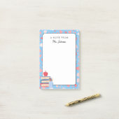 可愛パーソナライズされたいハート先生新学期 ポストイット (デスク上)