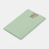 可愛パーソナライズされたいバブルティー&スロース ポストイット (アングル)