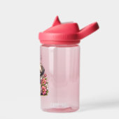 可愛パーソナライズされたいパグ犬 ウォーターボトル (左面)