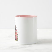 可愛パーソナライズされたいパグ犬 マグカップ (中央)