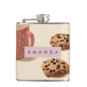 可愛パーソナライズされたいパステルクッキー&ミルク フラスク (正面)