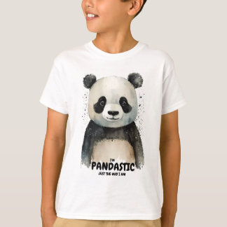 可愛パーソナライズされたいパンダTシャツ Tシャツ
