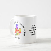 可愛パーソナライズされたいヒキガエル コーヒーマグカップ (正面左)