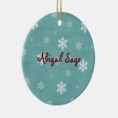 可愛パーソナライズされたいヒョウ・アパルーサ~アッピーホース セラミックオーナメント (右)