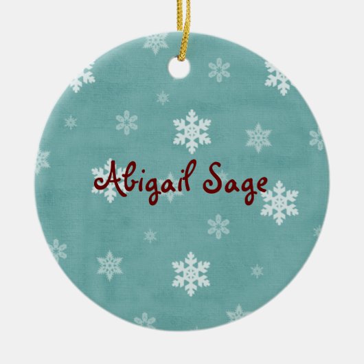 可愛パーソナライズされたいヒョウ・アパルーサ～アッピーホース セラミックオーナメント (正面)