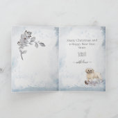 可愛パーソナライズされたいビーバルマムクリスマス シーズンカード (内部)