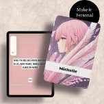 可愛パーソナライズされたいピンクのアニメガールズパッドケース iPad MINIカバー<br><div class="desc">私たち保護の可愛いピンクアニメの女の子のケースの羽をスタイルにあなたのiPadお洒落.自分の名前を付けたり、特別な人への贈り物として自分の名前をカスタマイズして個人的なものにする。</div>