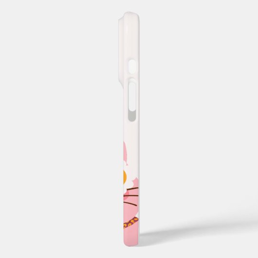 可愛パーソナライズされたいピンクの猫の名前 Case-Mate iPhoneケース (裏面 / 左)